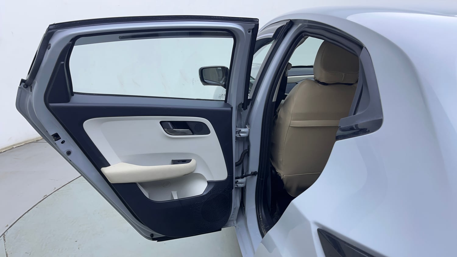 Used 2026 Tata Altroz Creative Petrol 5AMT Petrol Automatic interior LEFT REAR DOOR OPEN VIEW