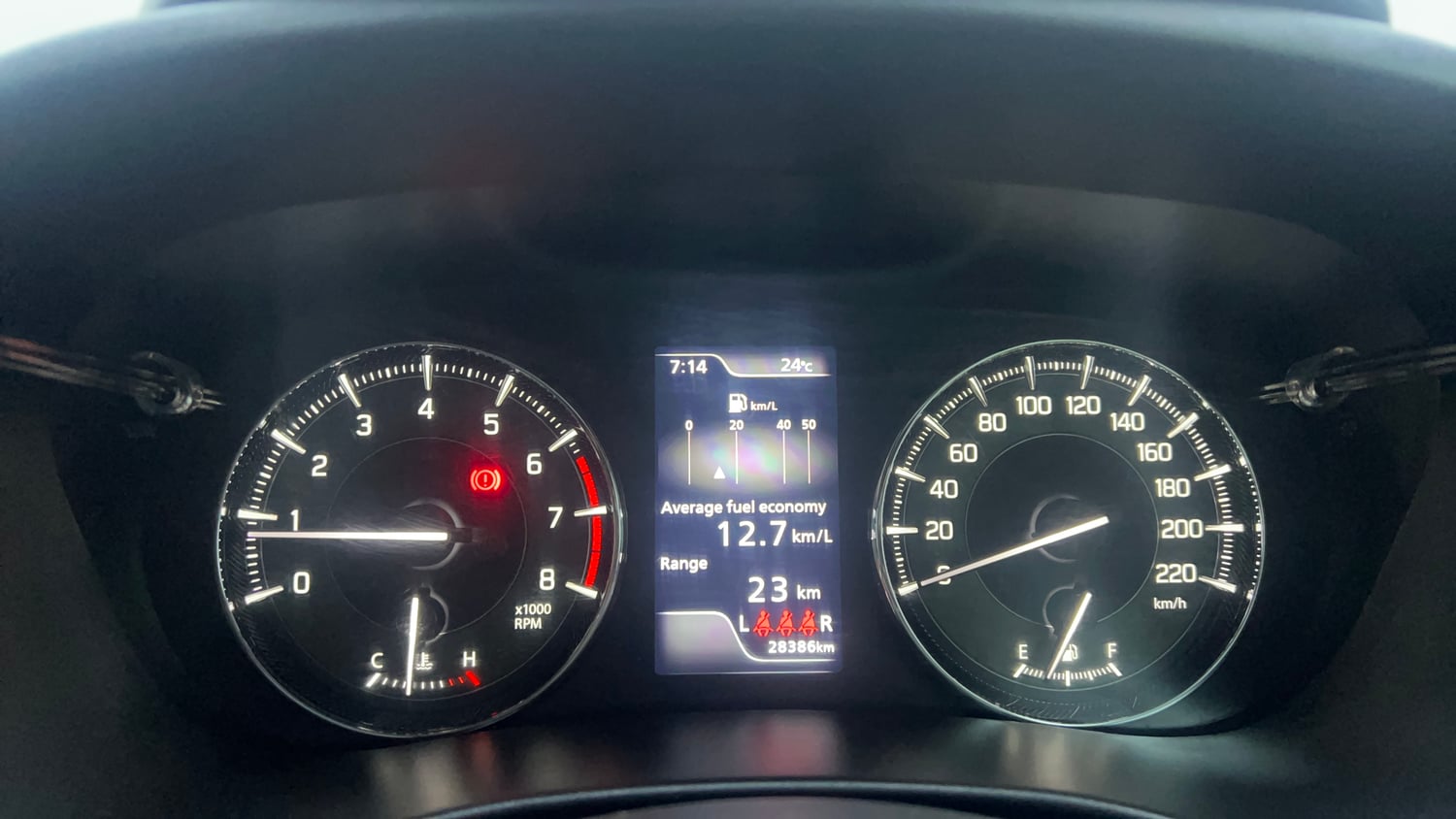 Used 2024 Maruti Suzuki Baleno Alpha MT Petrol Manual interior CLUSTERMETER VIEW