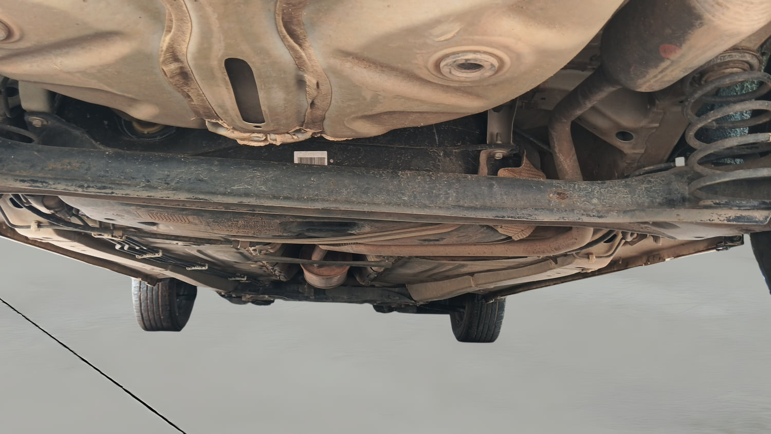 Used 2017 Maruti Suzuki Baleno Delta 1.2 Petrol Manual extra REAR RIGHT UNDERBODY VIEW