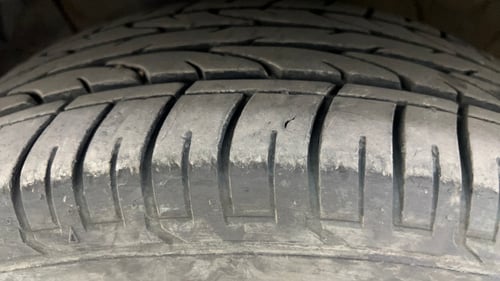 Used 2022 Hyundai Creta SX (O) 1.4 Turbo 7 DCT Petrol Automatic tyres LEFT FRONT TYRE TREAD VIEW