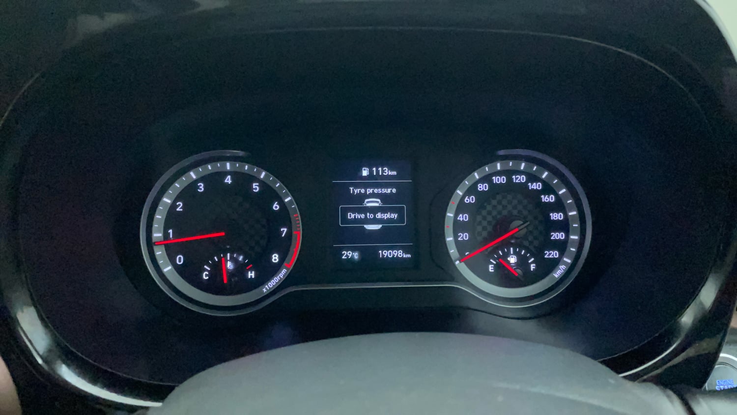 Used 2024 Hyundai Aura SX 1.2 (O) Petrol Petrol Manual interior CLUSTERMETER VIEW