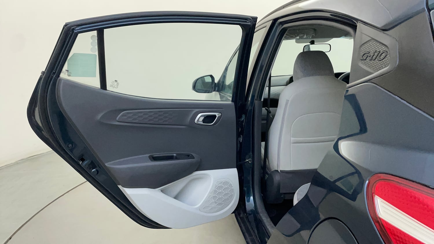 Used 2022 Hyundai Grand i10 Nios Sportz AMT 1.2 Kappa VTVT Petrol Automatic interior LEFT REAR DOOR OPEN VIEW