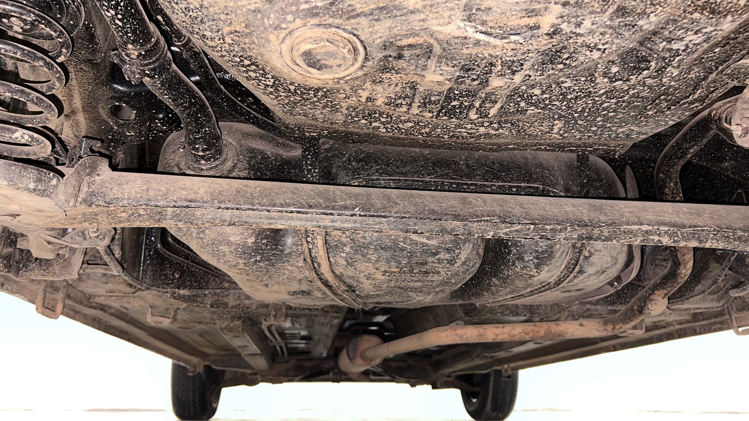 Used 2014 Maruti Suzuki Celerio VXi Petrol Manual extra REAR UNDERBODY VIEW (TAKEN FROM REAR)