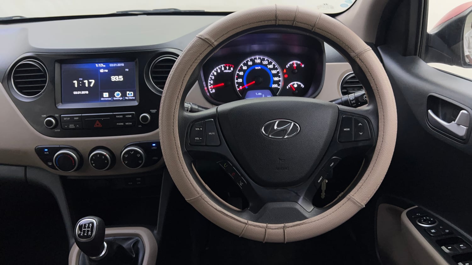 Used 2018 Hyundai Grand i10 Sportz 1.2 Kappa VTVT Petrol Manual interior STEERING VIEW