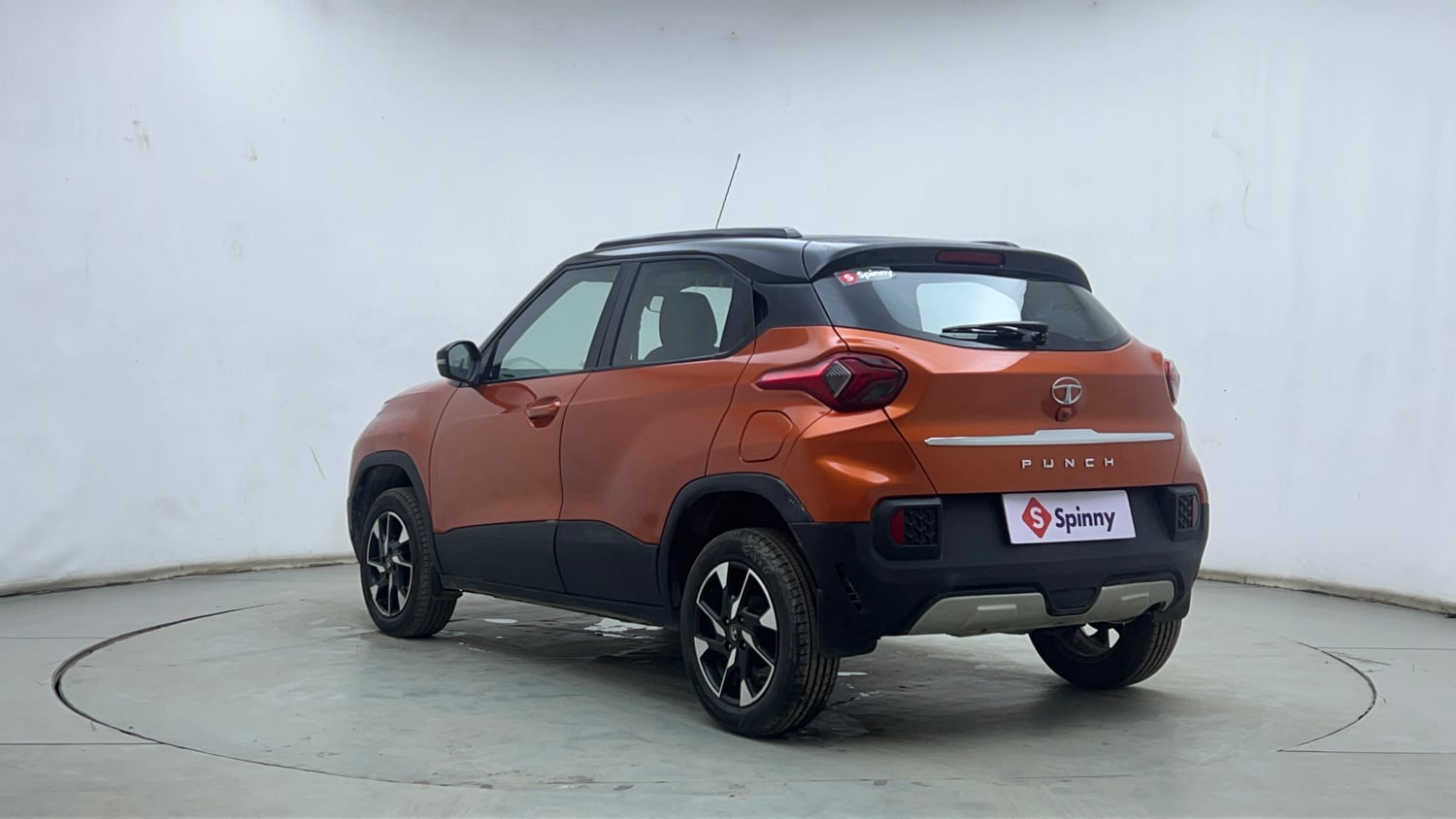Used 2023 Tata Punch Creative Dual Tone AMT Petrol Automatic exterior LEFT REAR CORNER VIEW
