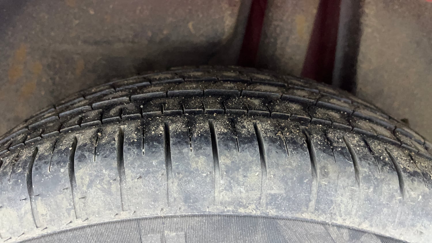 Used 2024 Maruti Suzuki Swift ZXi Plus Dual Tone AMT Petrol Automatic tyres LEFT REAR TYRE TREAD VIEW