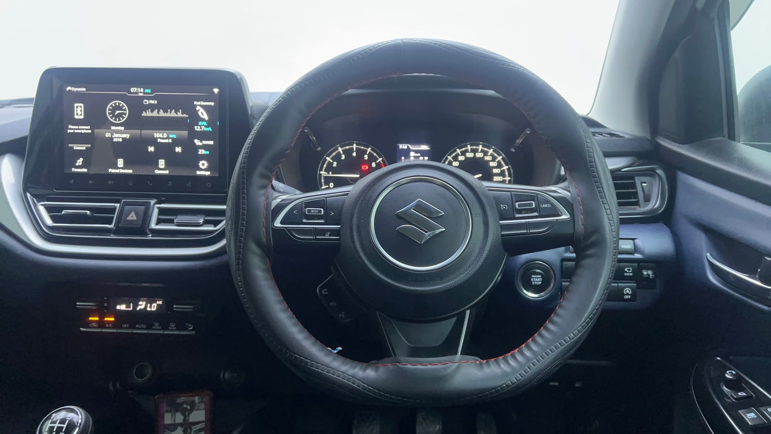 Used 2024 Maruti Suzuki Baleno Alpha MT Petrol Manual interior STEERING VIEW