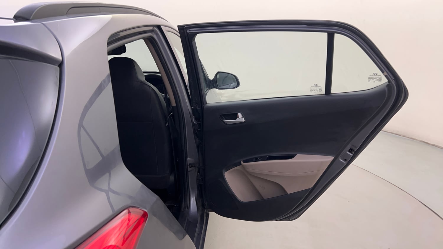 Used 2017 Hyundai Grand i10 Sportz (O) AT 1.2 Kappa VTVT Petrol Automatic interior RIGHT REAR DOOR OPEN VIEW