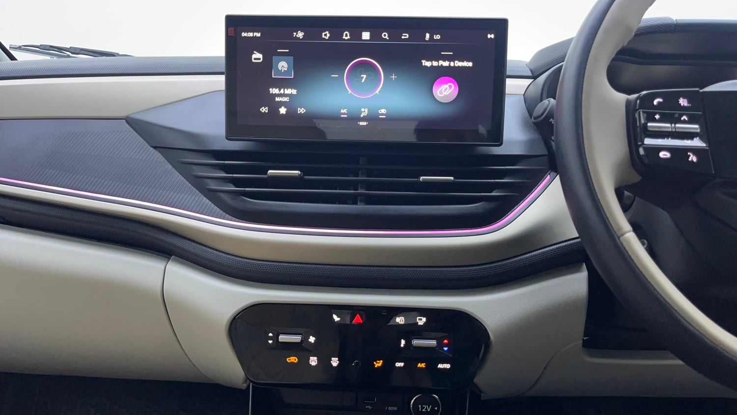 Used 2026 Tata Altroz Creative Petrol 5AMT Petrol Automatic interior MUSIC SYSTEM & AC CONTROL VIEW
