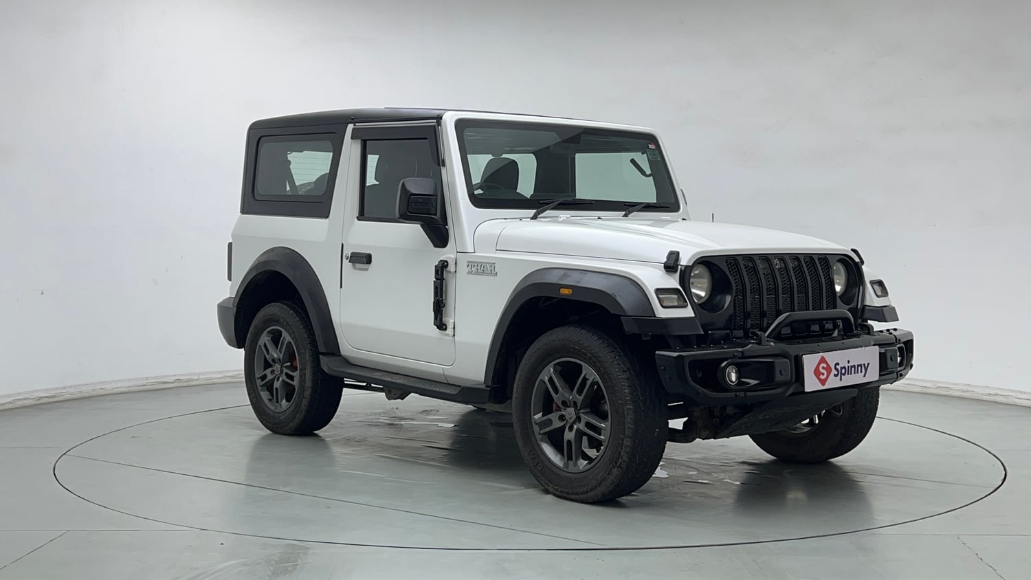 Used 2023 Mahindra Thar LX Hard Top Petrol AT RWD Petrol Automatic exterior RIGHT FRONT CORNER VIEW