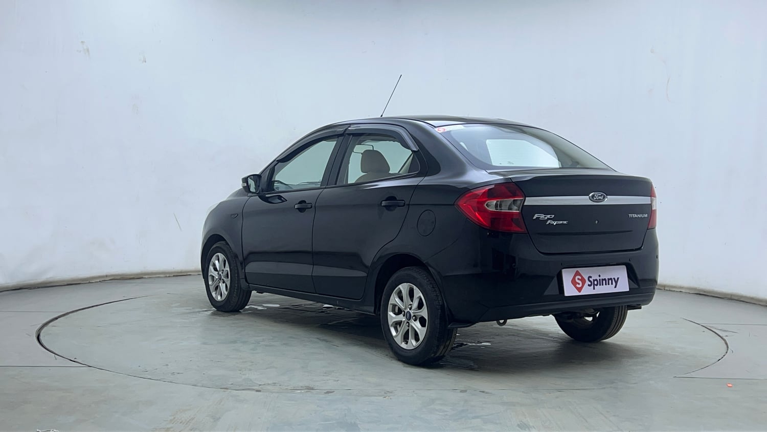 Used 2017 Ford Figo Aspire Titanium 1.2 Ti-VCT Petrol Manual exterior LEFT REAR CORNER VIEW