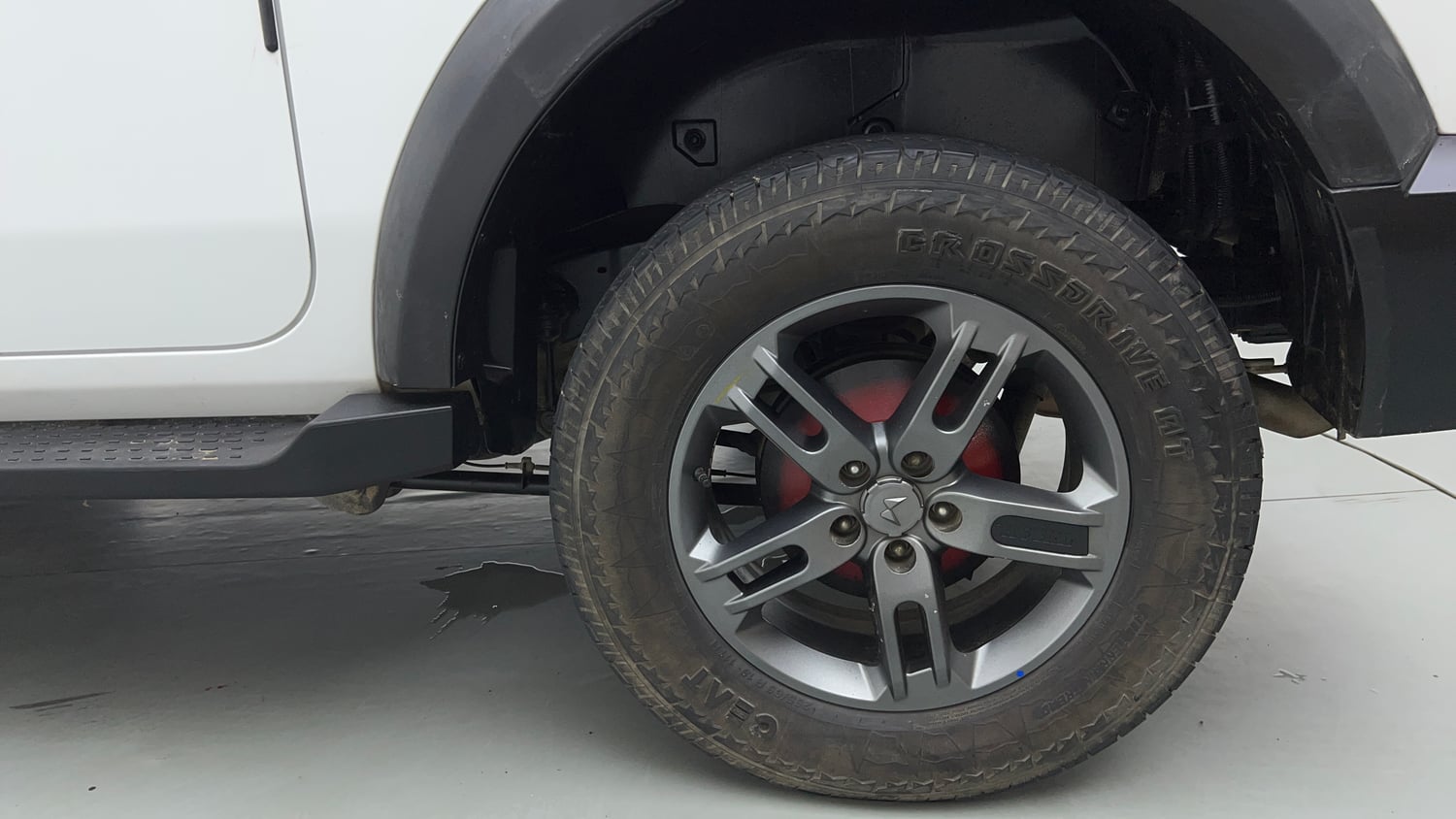 Used 2023 Mahindra Thar LX Hard Top Petrol AT RWD Petrol Automatic tyres LEFT REAR TYRE RIM VIEW