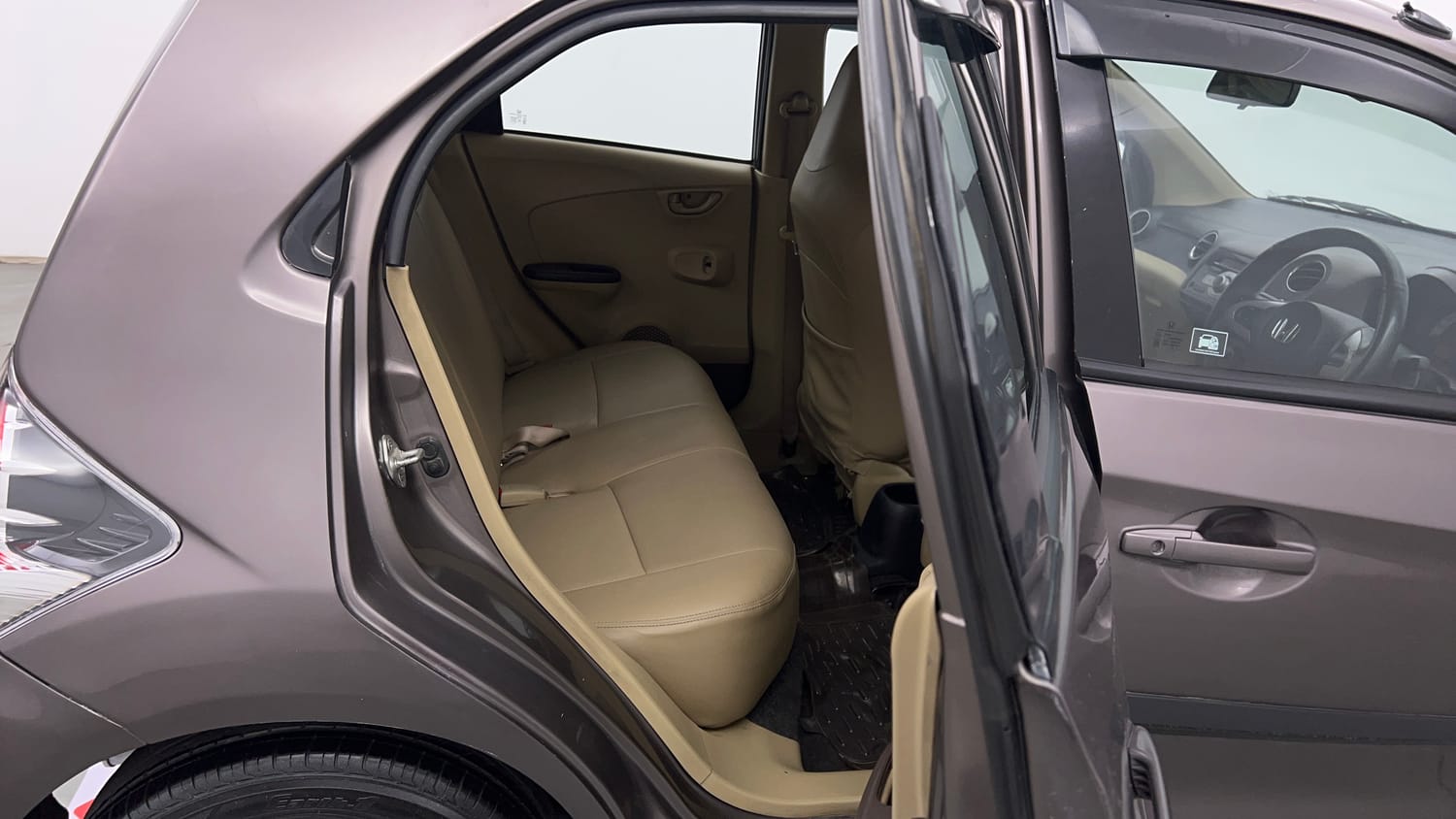 Used 2013 Honda Brio S MT Petrol Manual interior RIGHT SIDE REAR DOOR CABIN VIEW