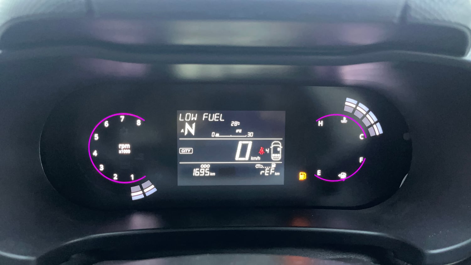 Used 2026 Tata Altroz Creative Petrol 5AMT Petrol Automatic interior CLUSTERMETER VIEW