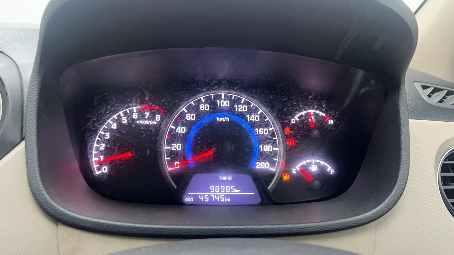Used 2019 Hyundai Grand i10 Sportz 1.2 Kappa VTVT Petrol Manual interior CLUSTERMETER VIEW