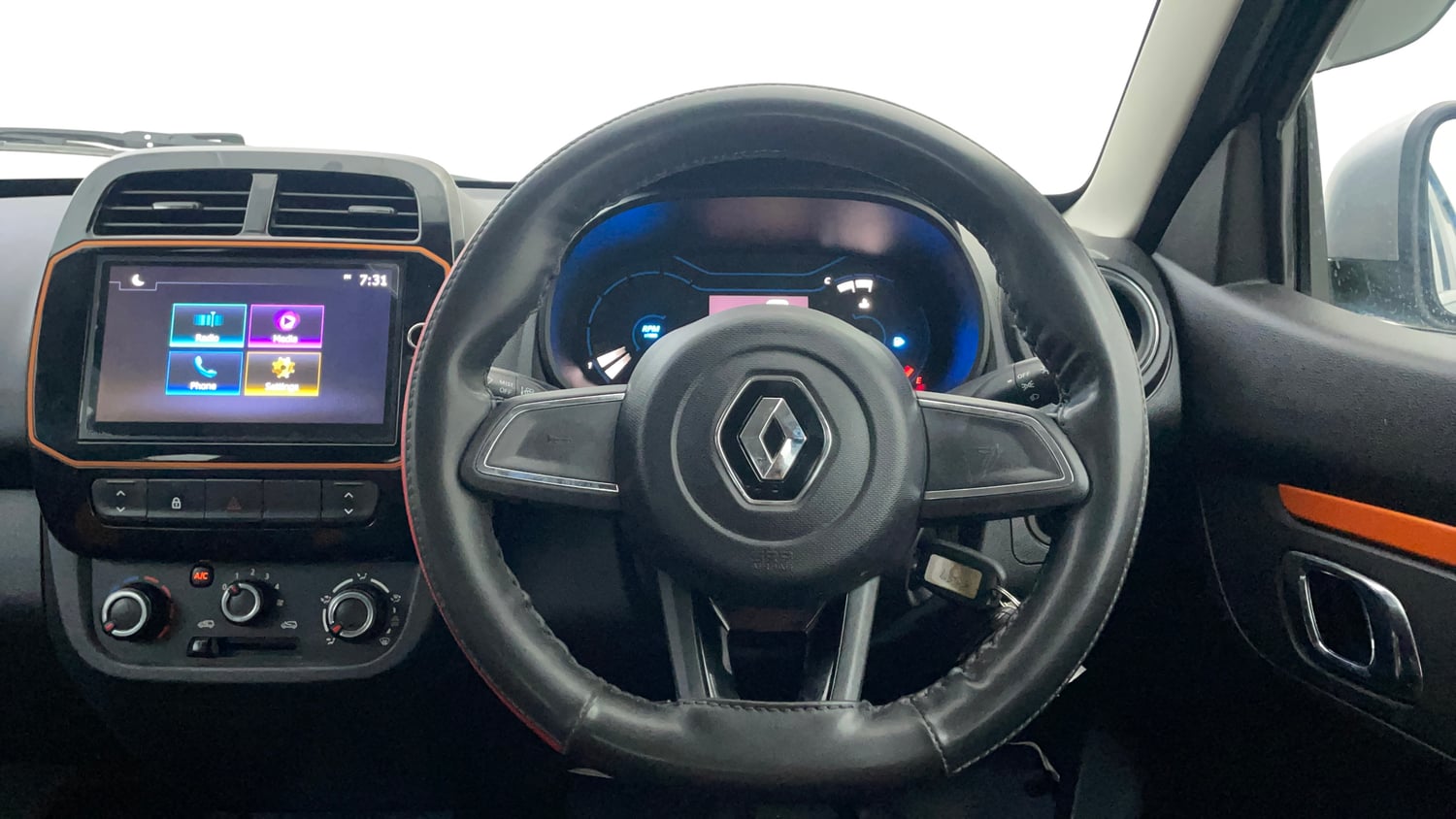 Used 2021 Renault Kwid CLIMBER 1.0 AMT Opt Petrol Automatic interior STEERING VIEW
