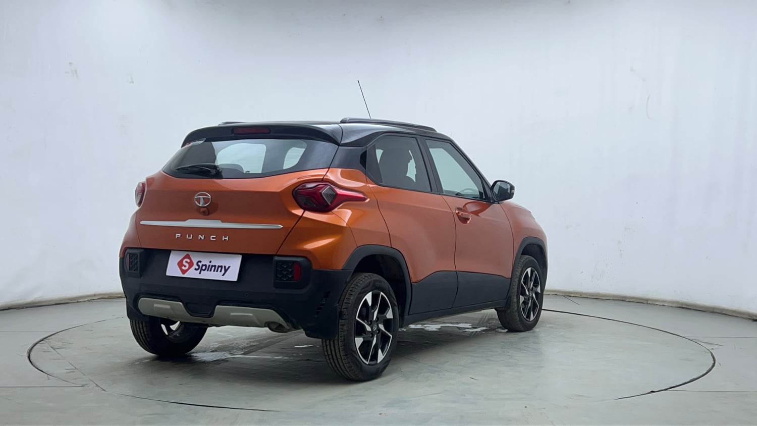 Used 2023 Tata Punch Creative Dual Tone AMT Petrol Automatic exterior RIGHT REAR CORNER VIEW
