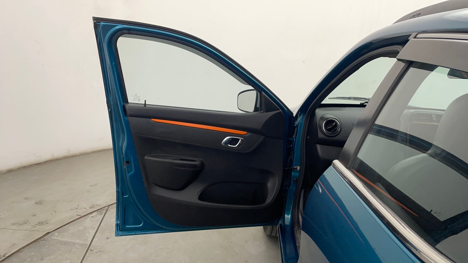 Used 2021 Renault Kwid CLIMBER 1.0 AMT Opt Petrol Automatic interior LEFT FRONT DOOR OPEN VIEW