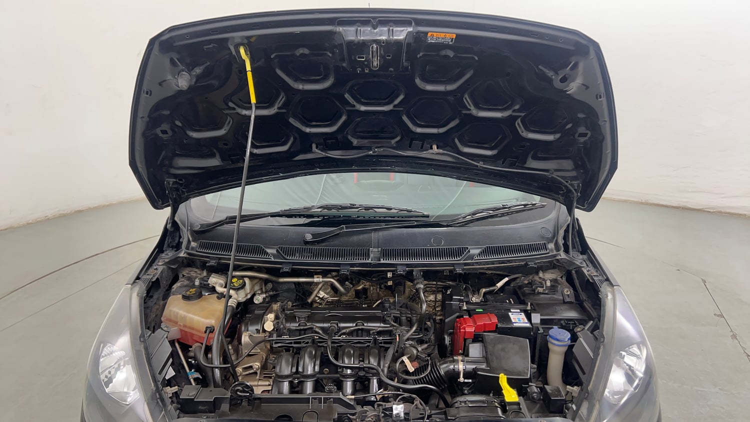 Used 2017 Ford Figo Titanium 1.2 Ti-VCT Petrol Manual engine ENGINE & BONNET OPEN FRONT VIEW