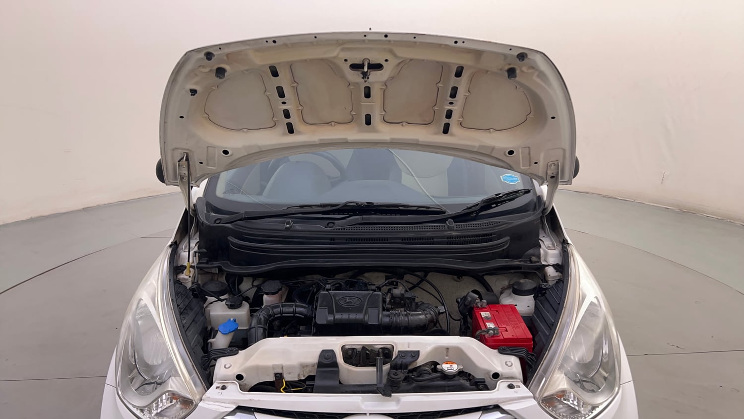 Used 2017 Hyundai Eon Era + Petrol Manual engine ENGINE & BONNET OPEN FRONT VIEW