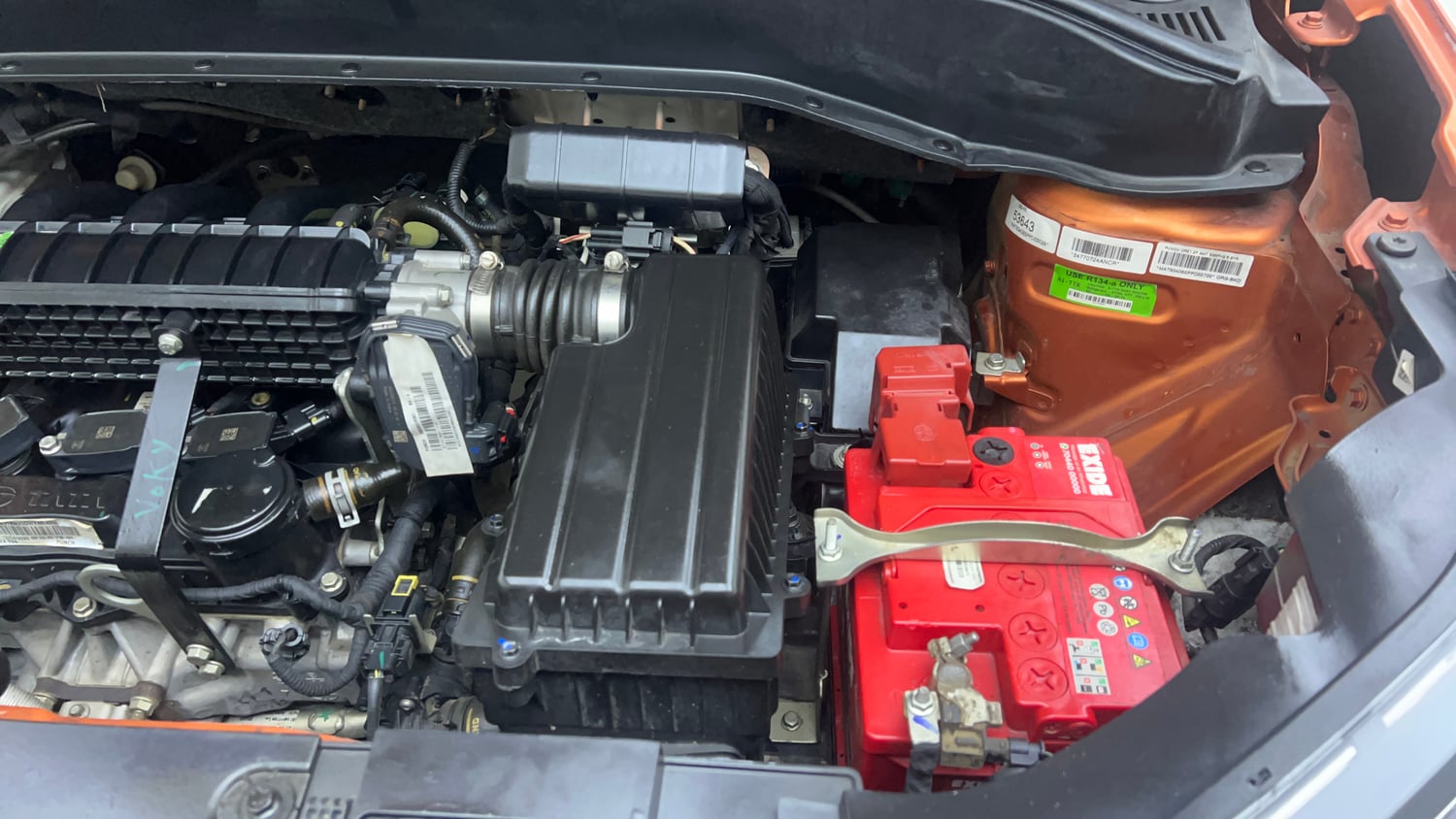 Used 2023 Tata Punch Creative Dual Tone AMT Petrol Automatic engine ENGINE LEFT SIDE VIEW