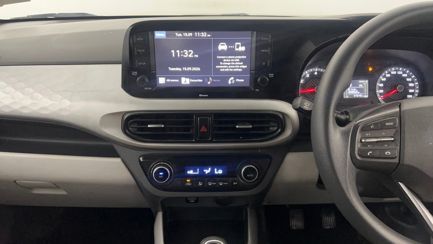 Used 2021 Hyundai Grand i10 Nios Sportz 1.2 Kappa VTVT CNG Cng Manual interior MUSIC SYSTEM & AC CONTROL VIEW