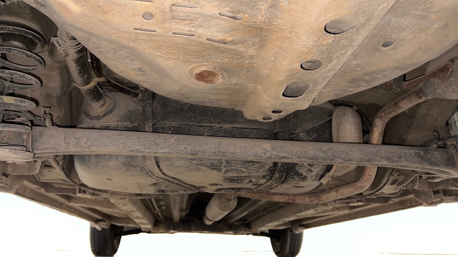 Used 2014 Maruti Suzuki Swift VXi Petrol Manual extra REAR UNDERBODY VIEW (TAKEN FROM REAR)