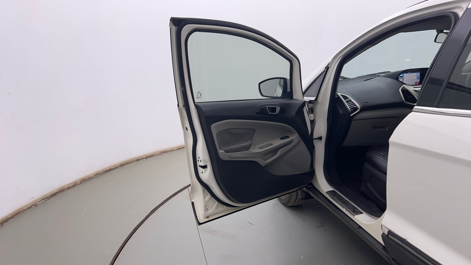 Used 2017 Ford EcoSport Titanium 1.5L TDCi Diesel Manual interior LEFT FRONT DOOR OPEN VIEW