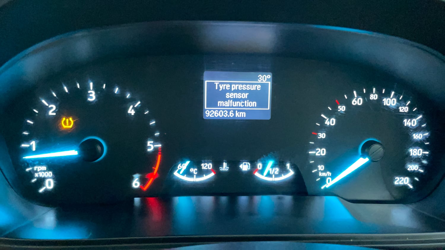 Used 2017 Ford EcoSport Titanium + 1.5L TDCi Diesel Manual interior CLUSTERMETER VIEW