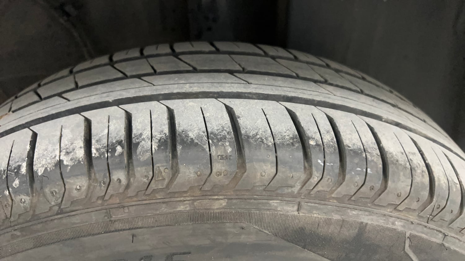 Used 2022 Tata Punch Accomplished AMT Petrol Automatic tyres LEFT REAR TYRE TREAD VIEW