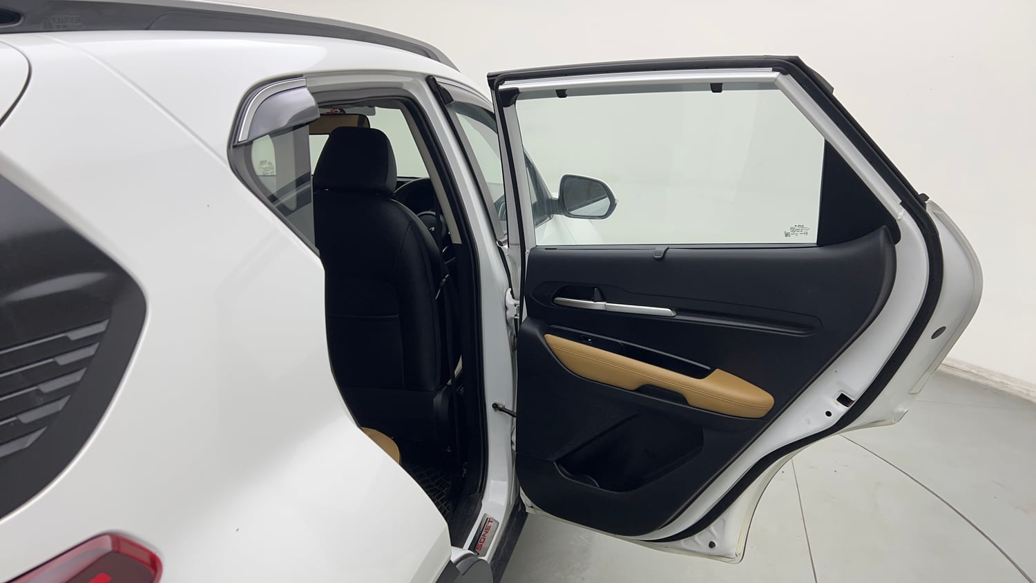 Used 2024 Kia Sonet HTX 1.0 Turbo Petrol DCT Petrol Automatic interior RIGHT REAR DOOR OPEN VIEW