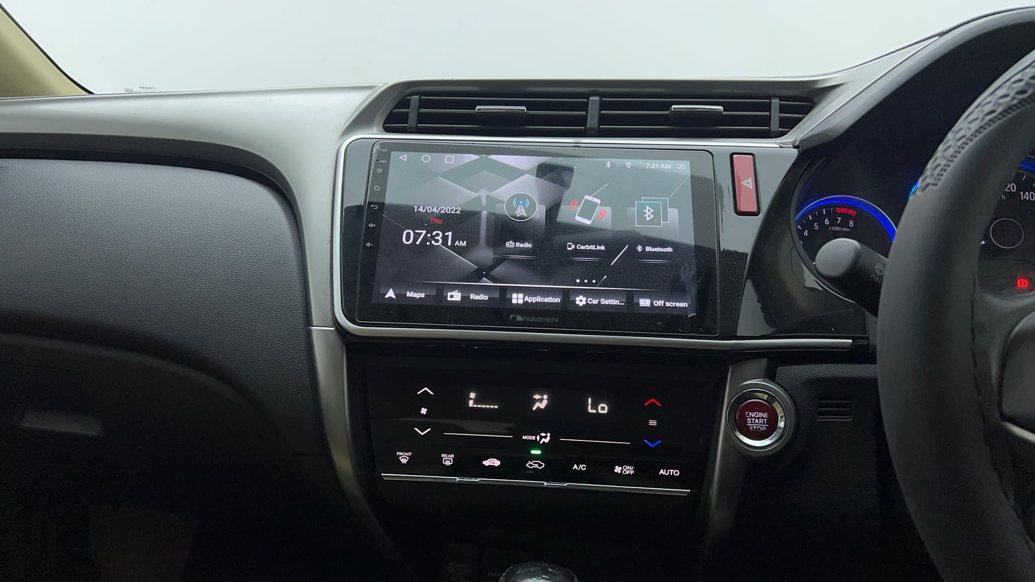 Used 2014 Honda City VX CVT Petrol Automatic interior MUSIC SYSTEM & AC CONTROL VIEW
