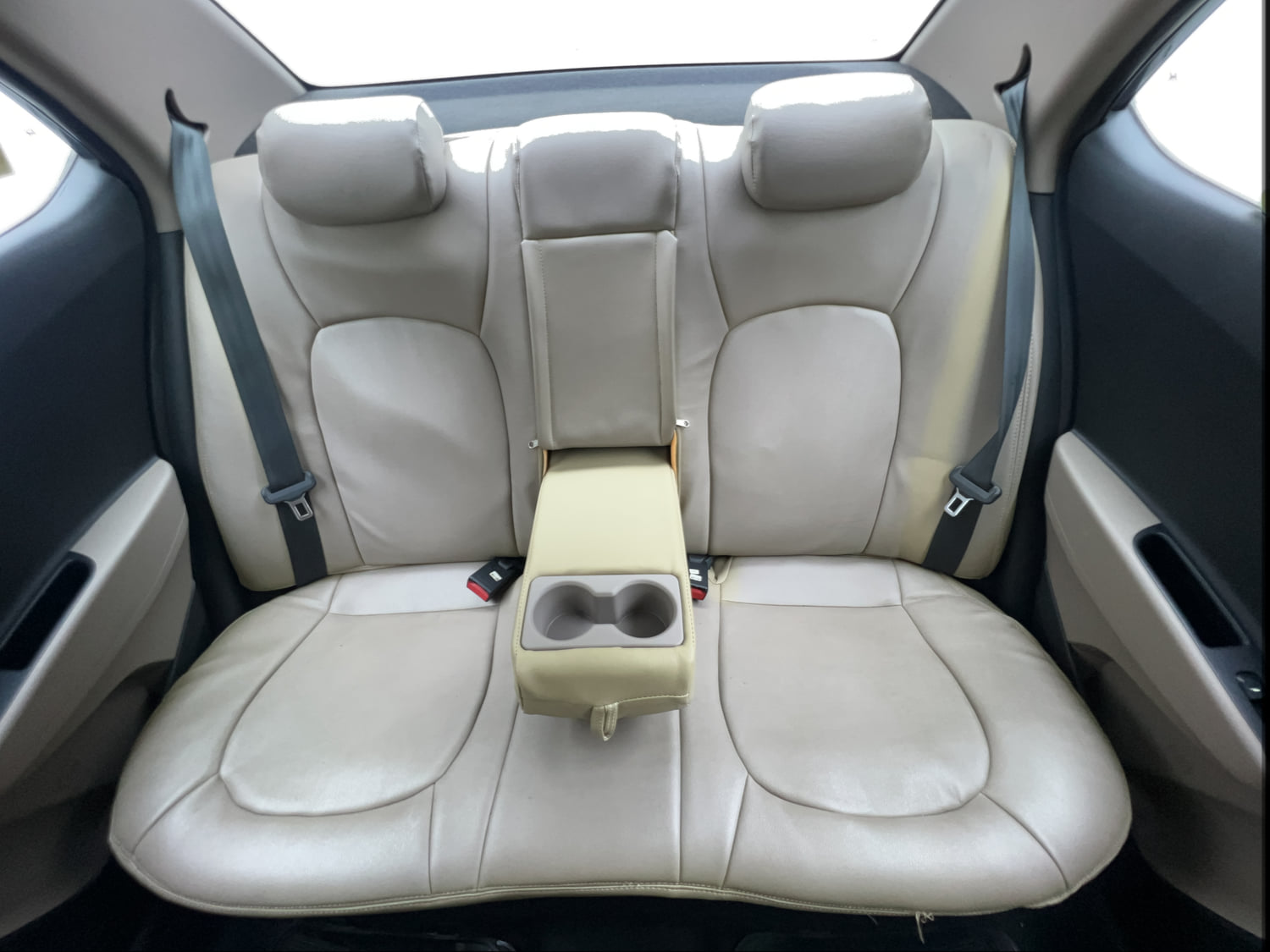 Used 2014 Hyundai Xcent S AT 1.2 (O) Petrol Automatic interior REAR SEAT CONDITION VIEW