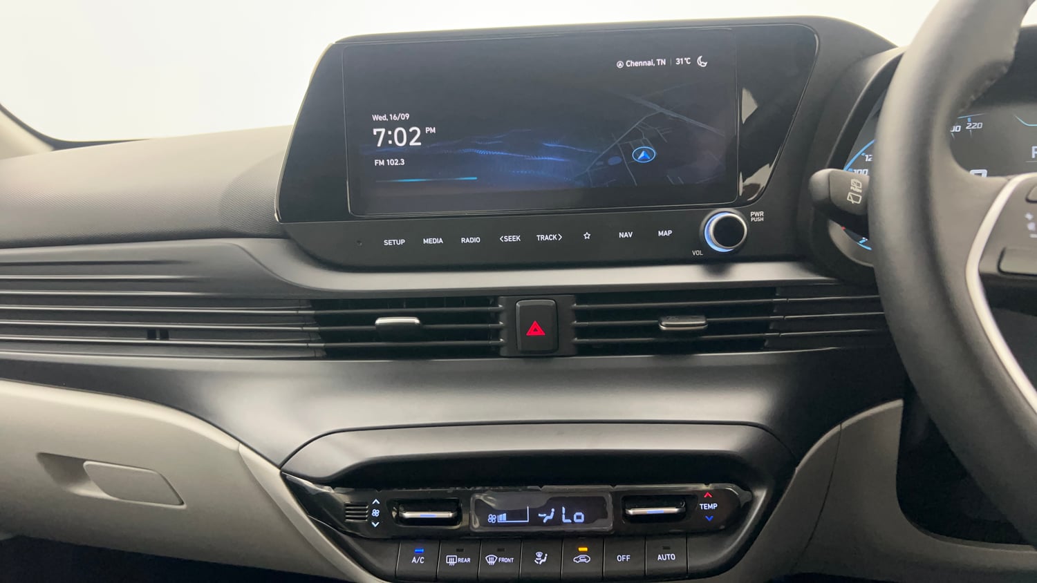 Used 2024 Hyundai New i20 Asta (O) 1.2 IVT Petrol Automatic interior MUSIC SYSTEM & AC CONTROL VIEW