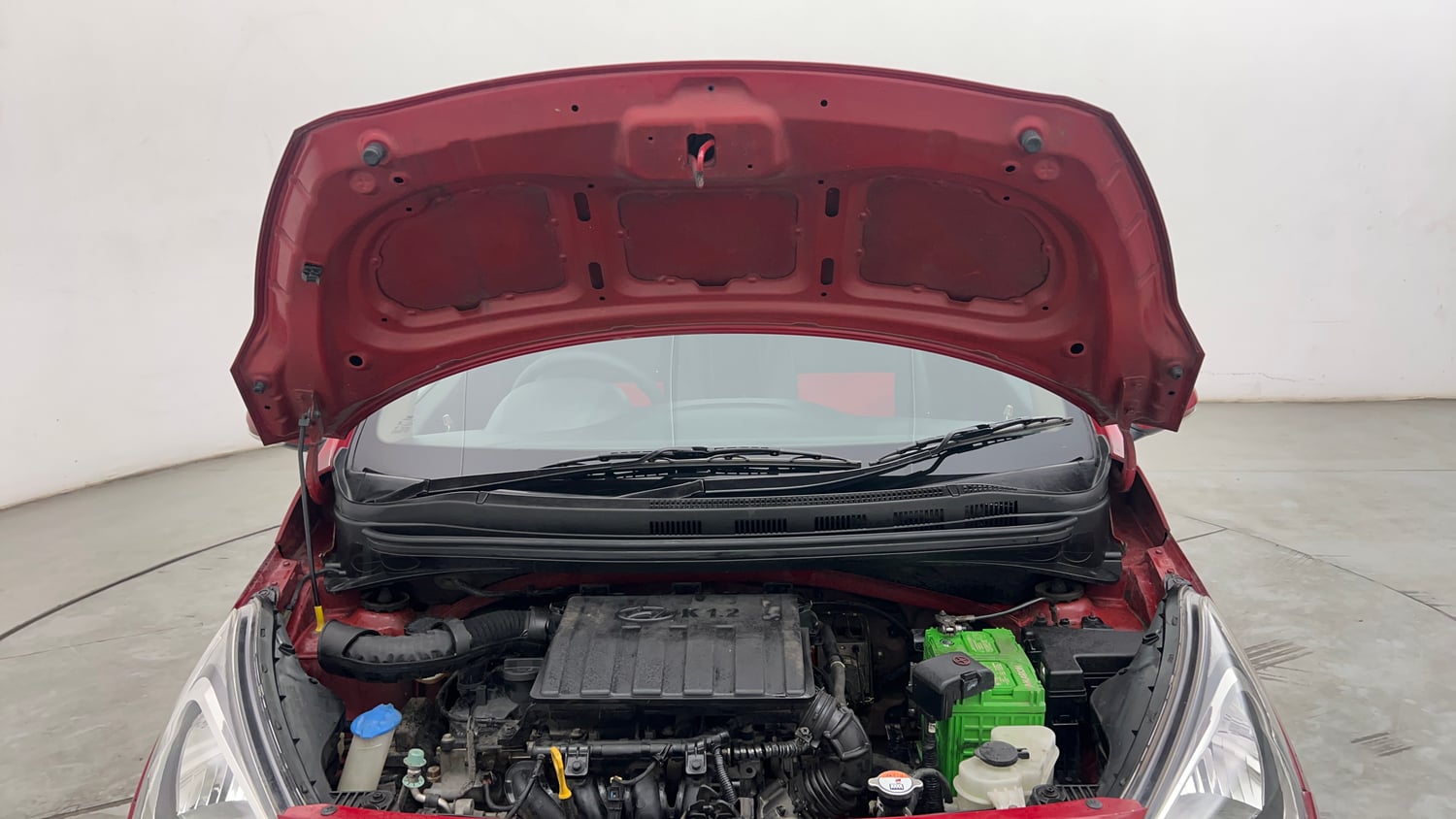 Used 2016 Hyundai Xcent SX 1.2 Petrol Manual engine ENGINE & BONNET OPEN FRONT VIEW