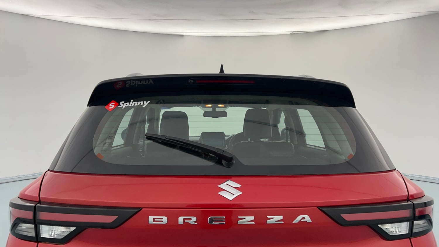 Used 2023 Maruti Suzuki Brezza Zxi Plus Dual Tone Petrol Manual exterior BACK WINDSHIELD VIEW