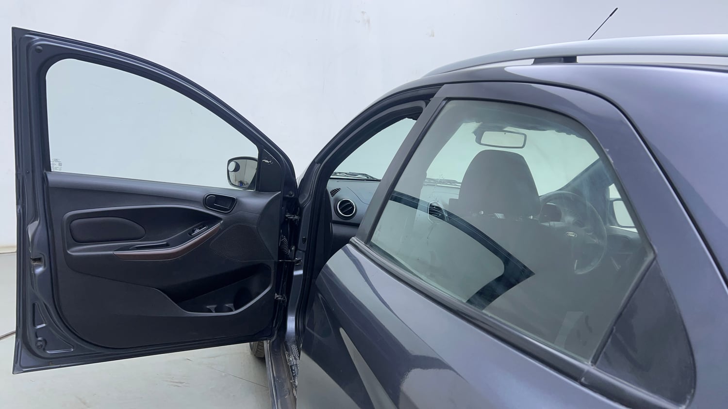 Used 2020 Ford Freestyle Titanium Plus 1.2 Ti-VCT Petrol Manual interior LEFT FRONT DOOR OPEN VIEW