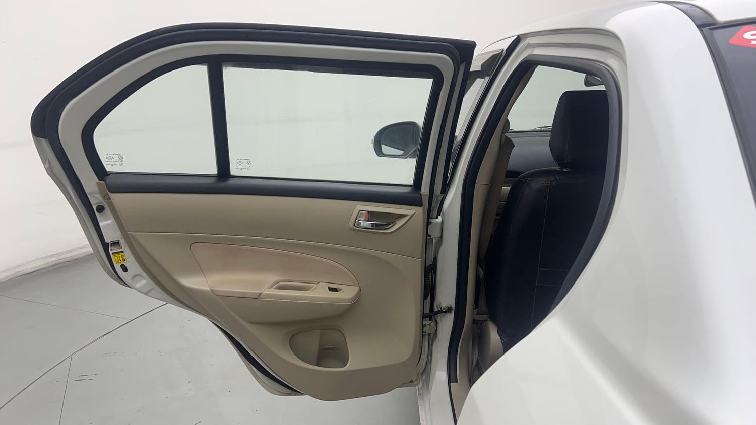 Used 2015 Maruti Suzuki Swift Dzire VXI Petrol Manual interior LEFT REAR DOOR OPEN VIEW