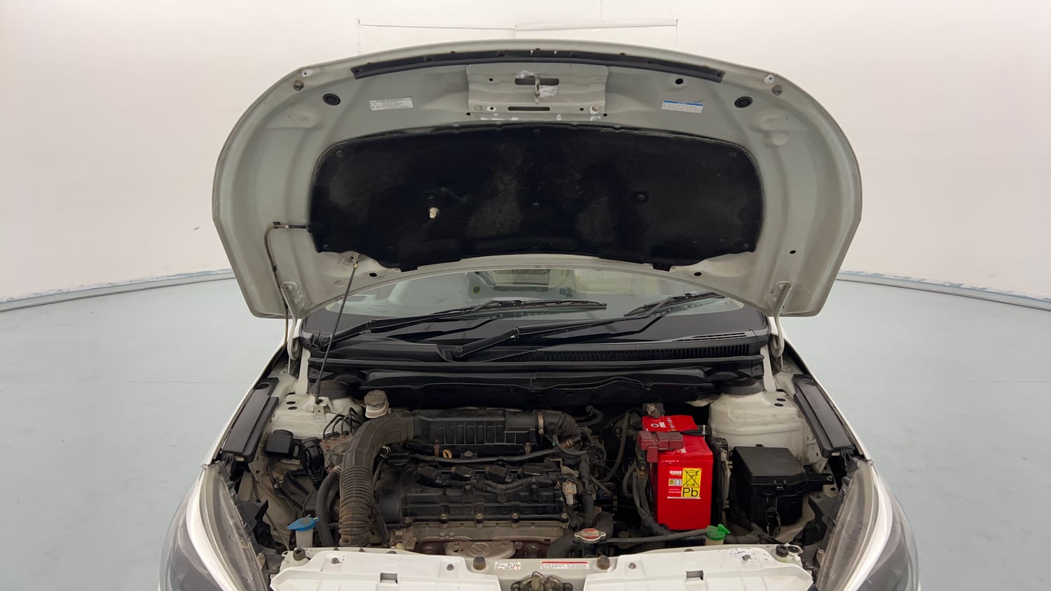 Used 2018 Maruti Suzuki Ciaz Alpha Hybrid 1.5 Petrol Manual engine ENGINE & BONNET OPEN FRONT VIEW