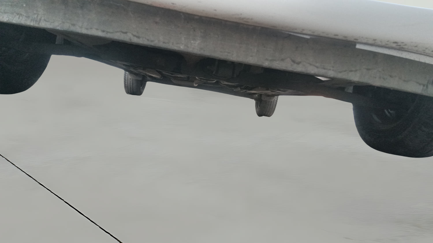 Used 2019 Hyundai Santro Sportz AMT Petrol Automatic extra FRONT LEFT UNDERBODY VIEW
