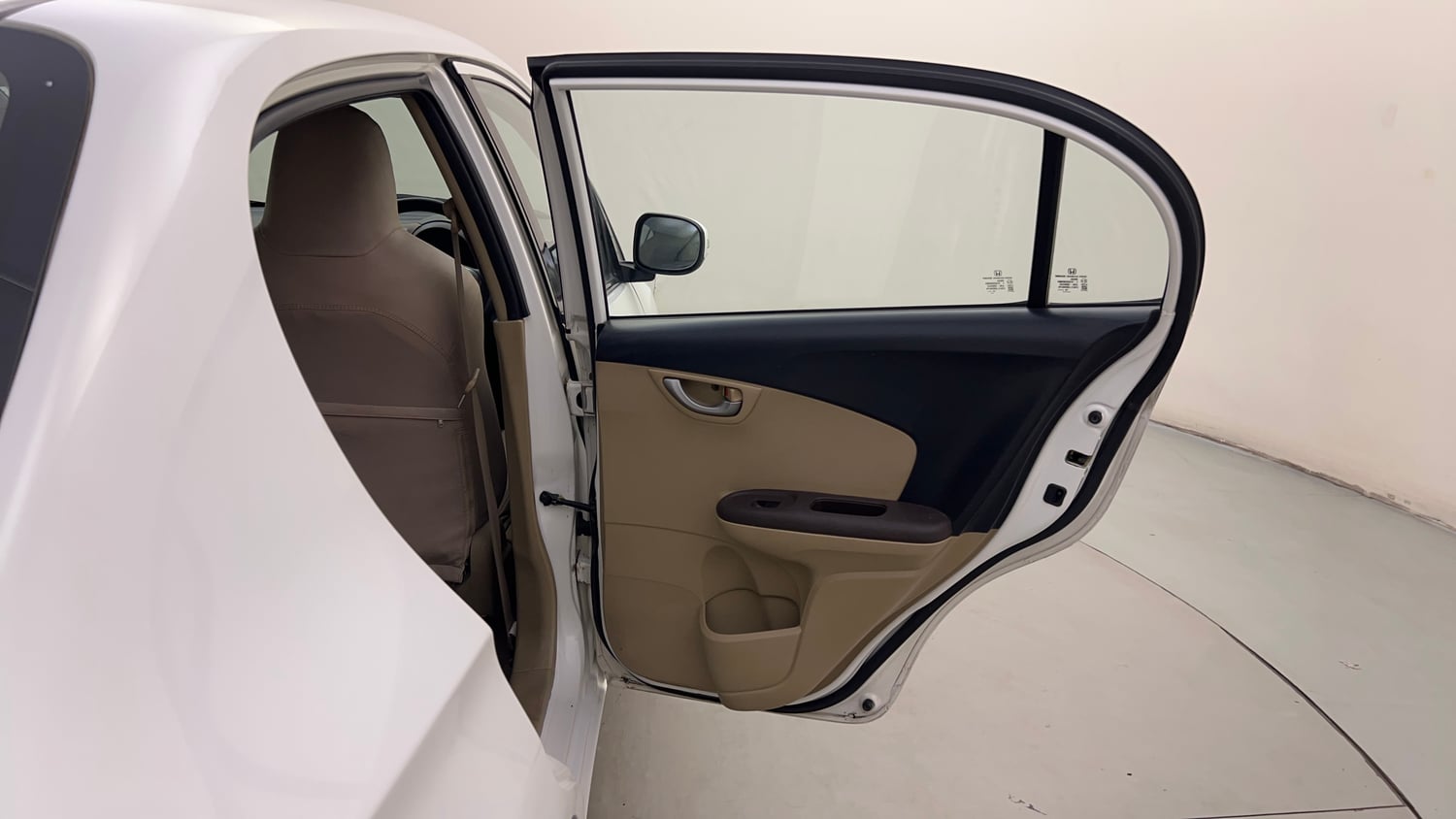 Used 2014 Honda Amaze 1.2 VX AT i-VTEC Petrol Automatic interior RIGHT REAR DOOR OPEN VIEW