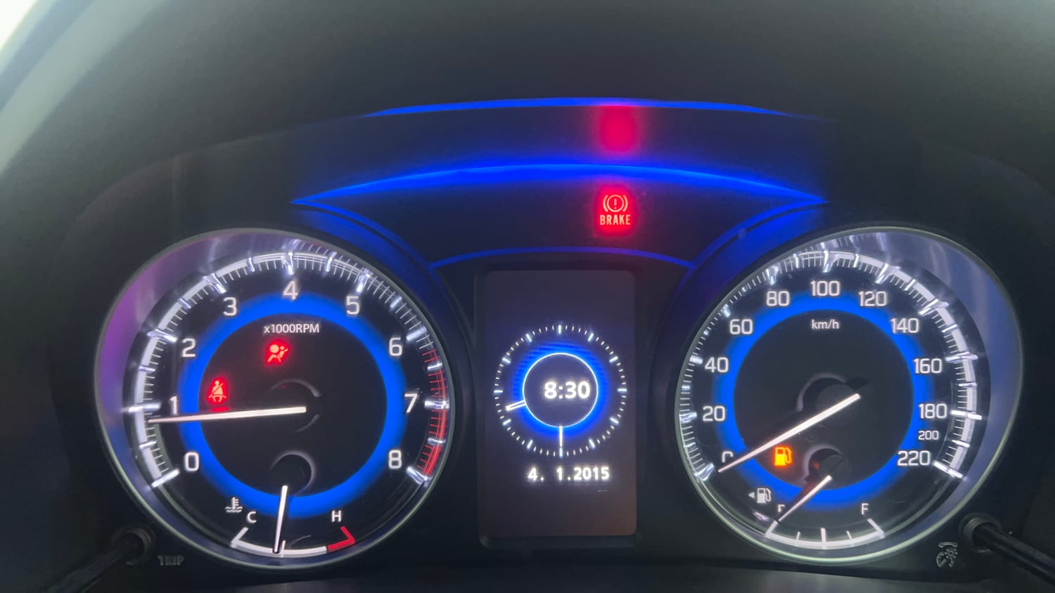 Used 2020 Toyota Glanza V CVT Petrol Automatic interior CLUSTERMETER VIEW