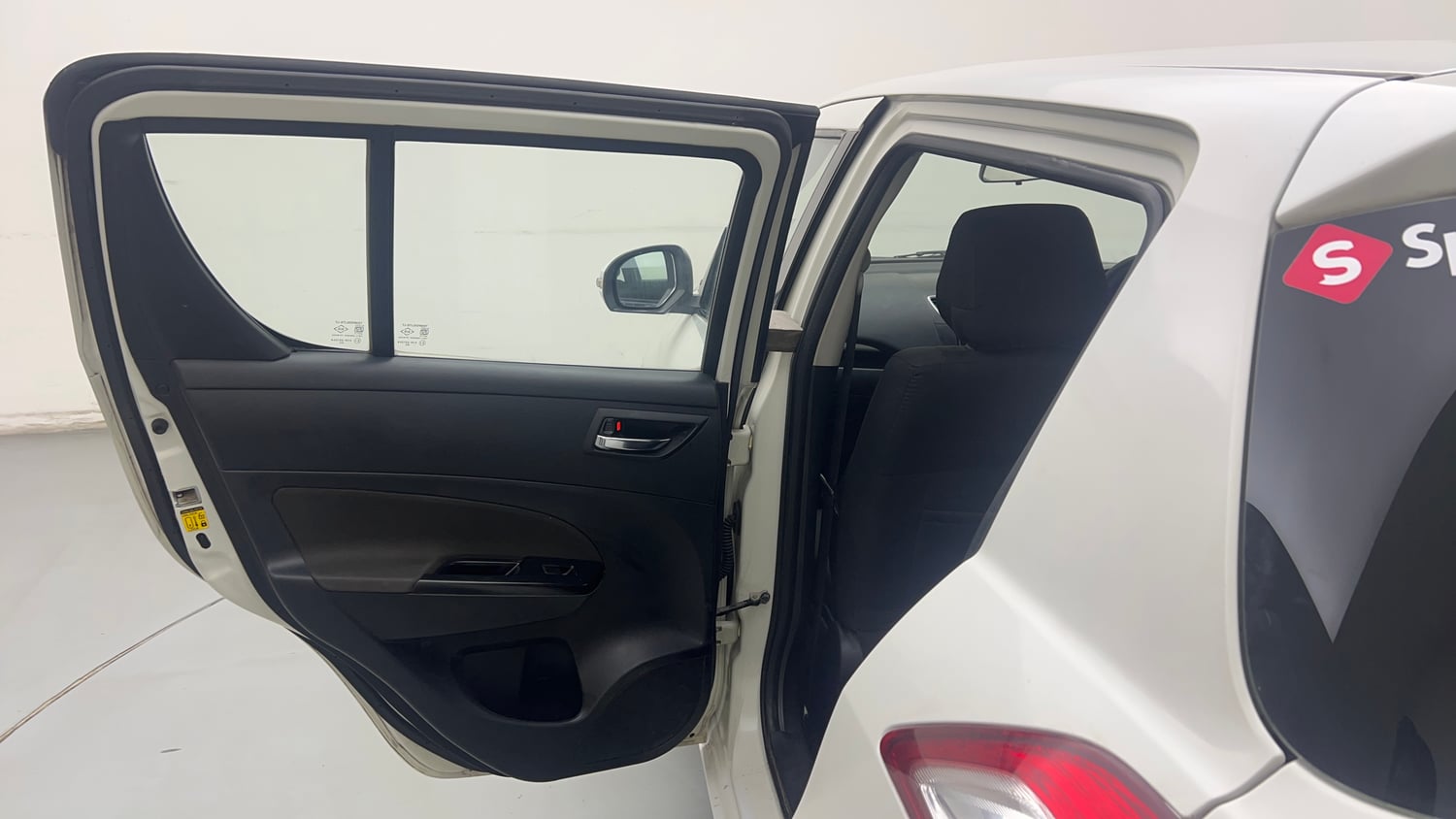 Used 2014 Maruti Suzuki Swift VXi Petrol Manual interior LEFT REAR DOOR OPEN VIEW