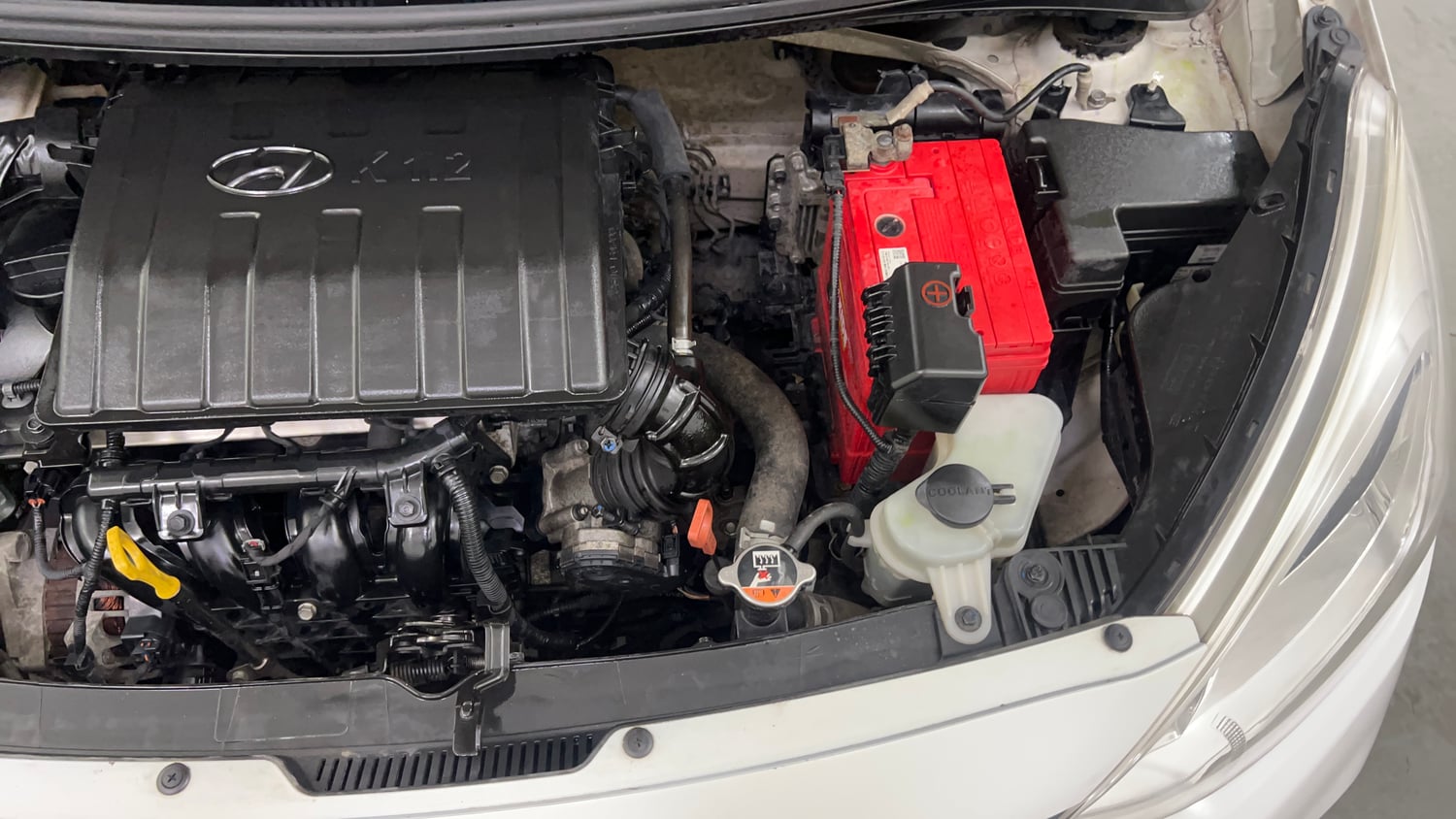 Used 2018 Hyundai Grand i10 Magna AT 1.2 Kappa VTVT Petrol Automatic engine ENGINE LEFT SIDE VIEW