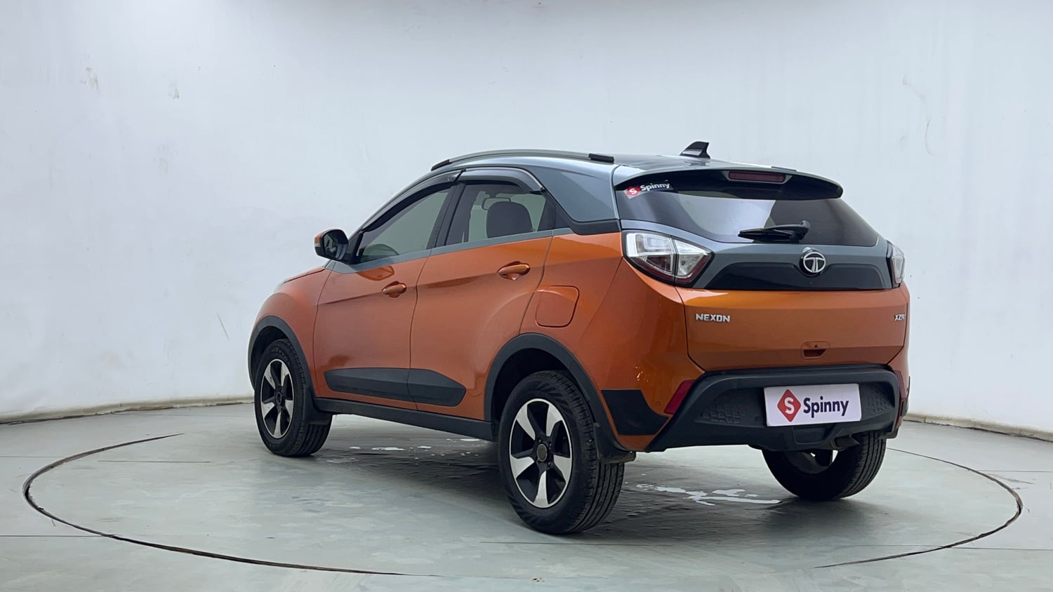 Used 2018 Tata Nexon XZA Plus Diesel Dual Tone Diesel Automatic exterior LEFT REAR CORNER VIEW