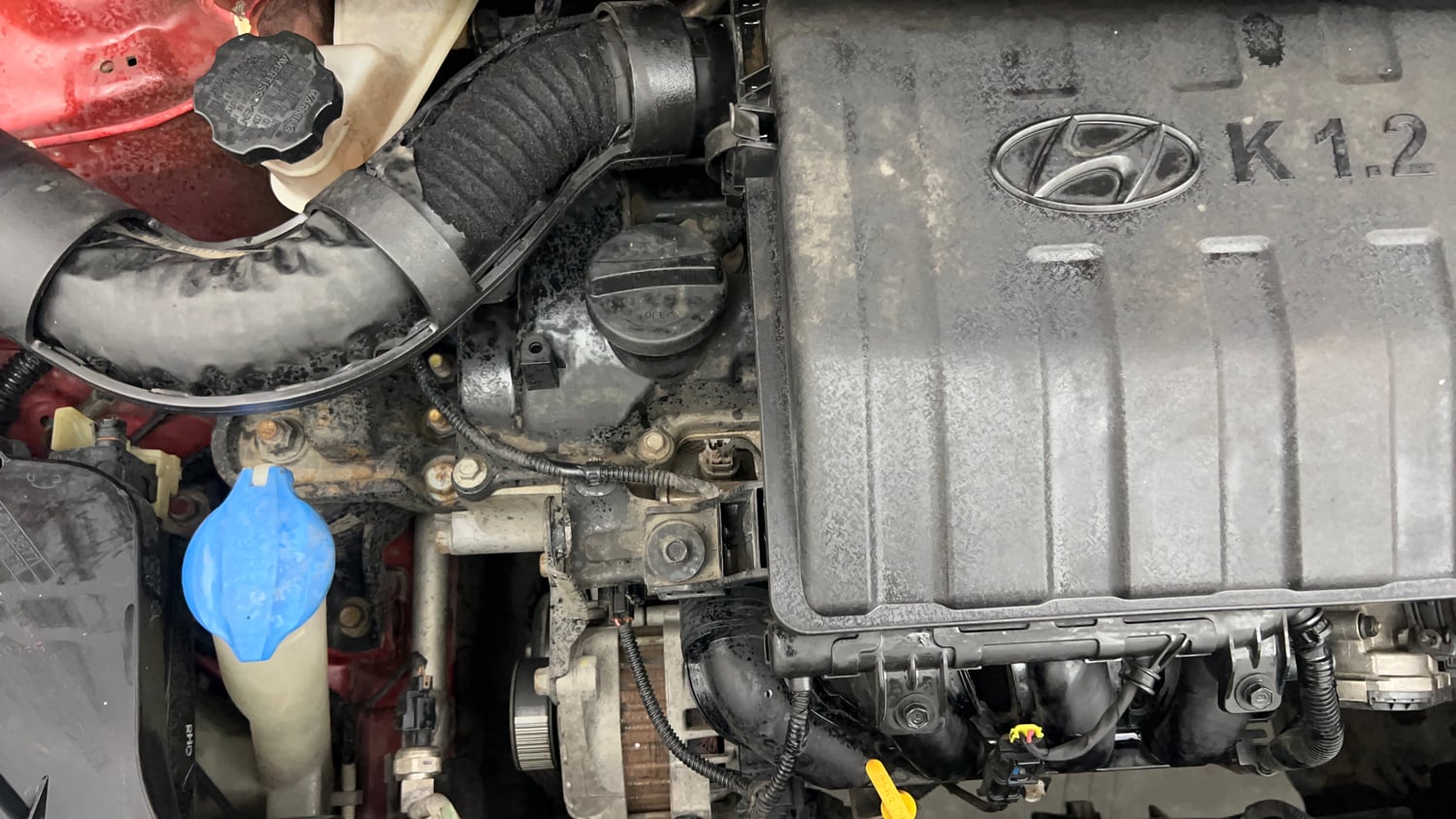 Used 2016 Hyundai Xcent SX 1.2 Petrol Manual engine ENGINE RIGHT SIDE VIEW
