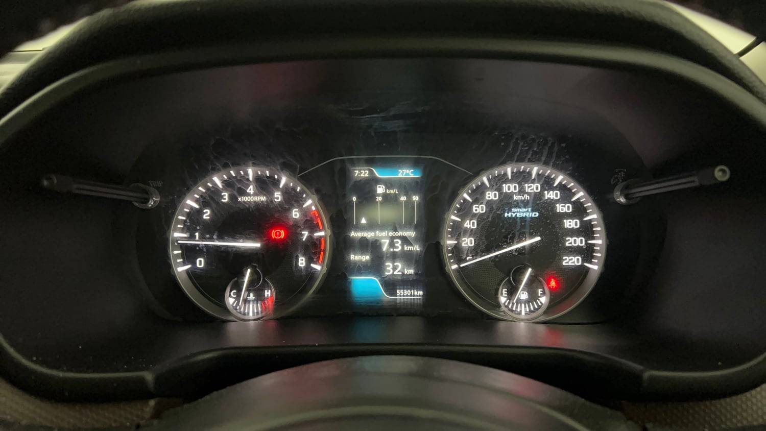 Used 2023 Maruti Suzuki Brezza Zxi Plus Dual Tone Petrol Manual interior CLUSTERMETER VIEW