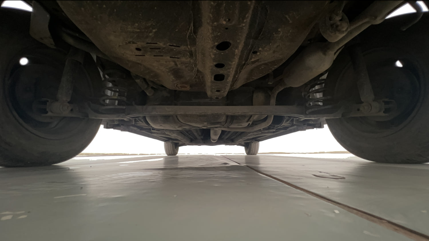 Used 2014 Maruti Suzuki Swift Dzire VXI Petrol Manual extra REAR UNDERBODY VIEW (TAKEN FROM REAR)