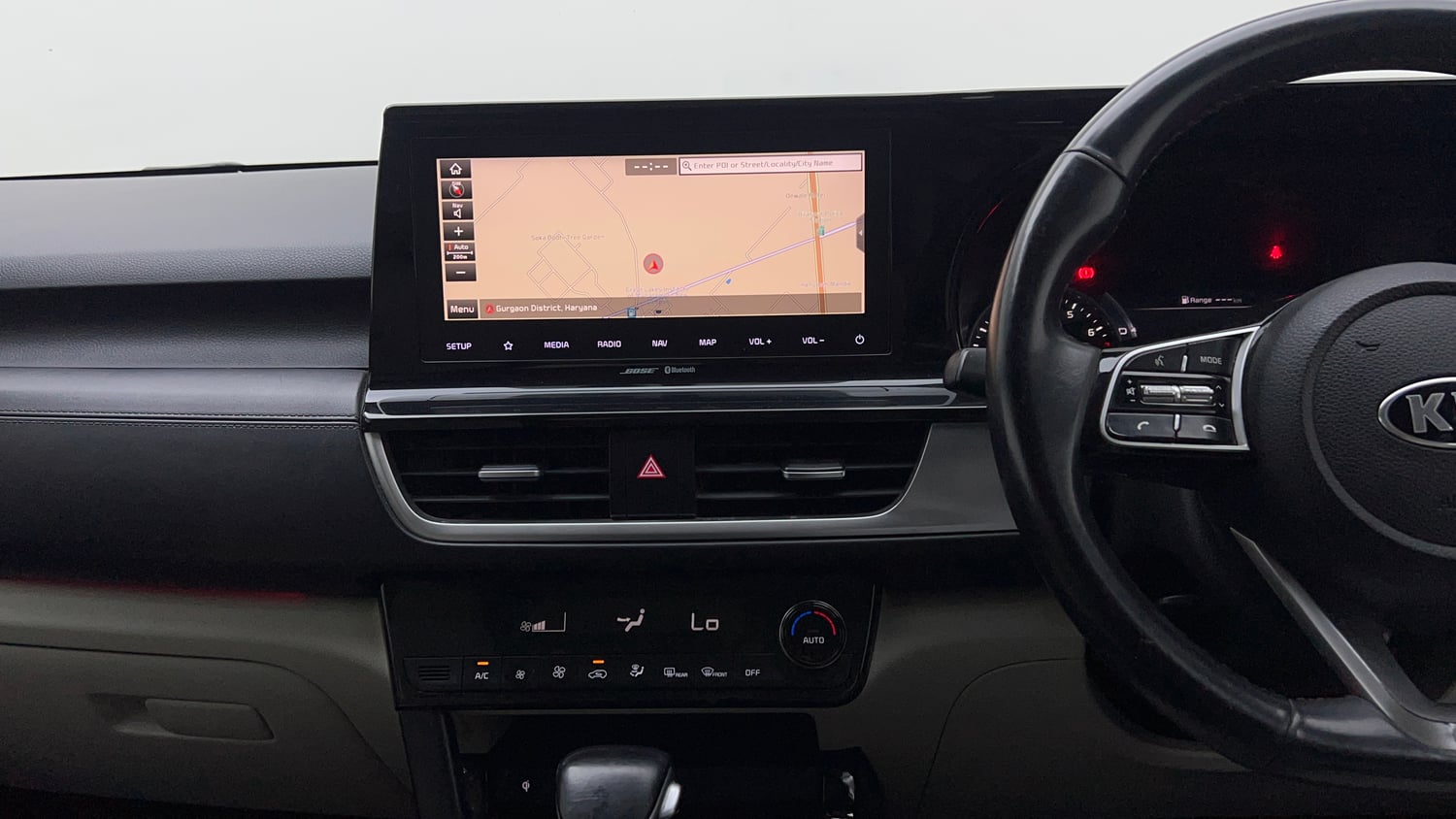 Used 2019 kia Seltos GTX Plus DCT 1.4 Petrol Automatic interior MUSIC SYSTEM & AC CONTROL VIEW
