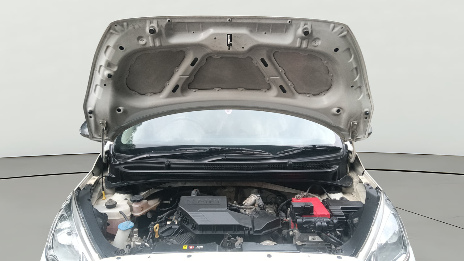 Used 2019 Hyundai Santro Sportz AMT Petrol Automatic engine ENGINE & BONNET OPEN FRONT VIEW